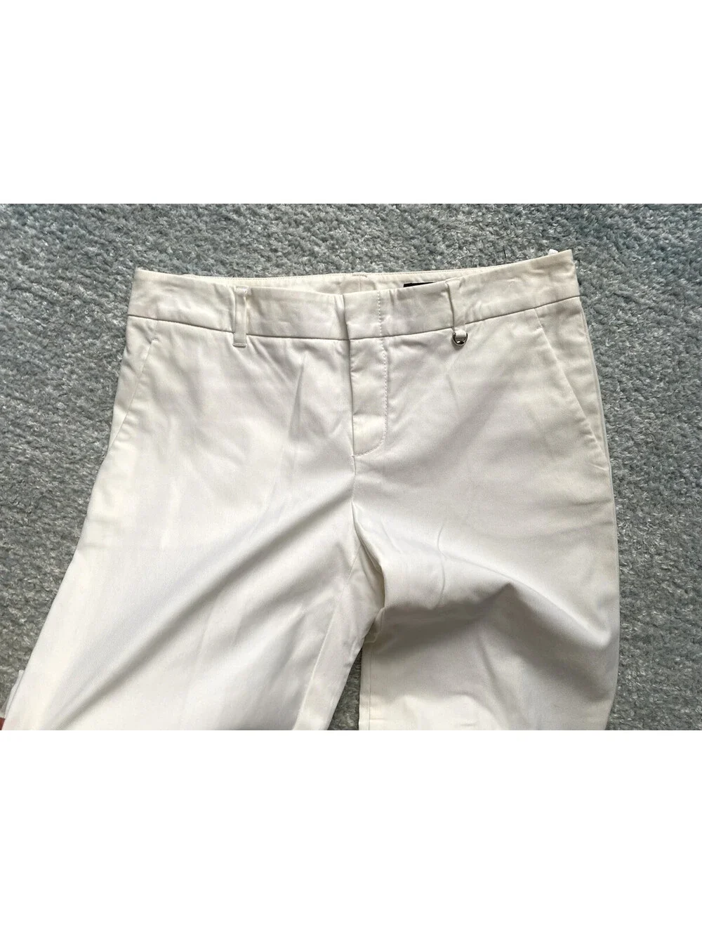 Gucci White 2009 IT-38 US-2 Wide Leg Cotton Blend Trousers Pants